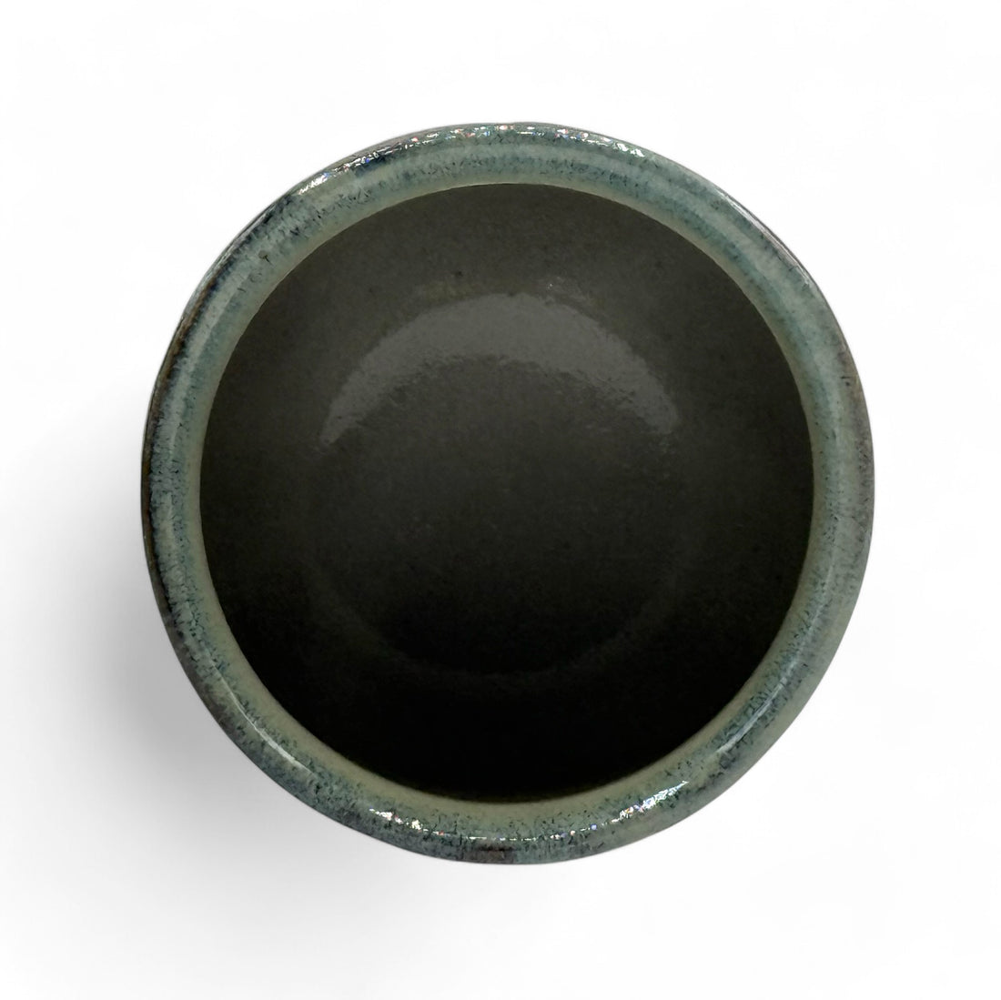 Kuro Ryusei Black Mino-yaki Yunomi - Japanese Teacup