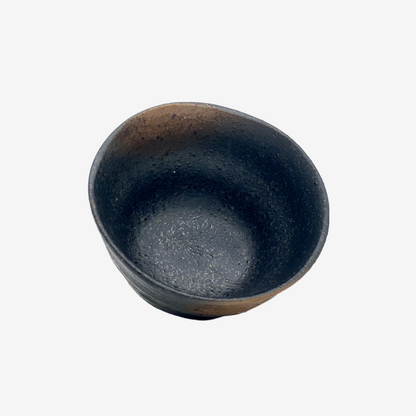 Bizen Black Rokubei Sencha Yunomi - Japanese Teacup Teaware Inoue Tea