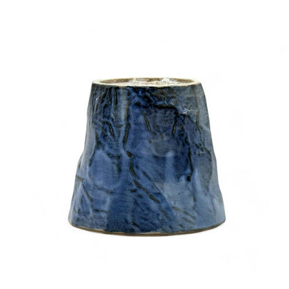 Gosu Rock Blue Mino-yaki Yunomi - Japanese Teacup