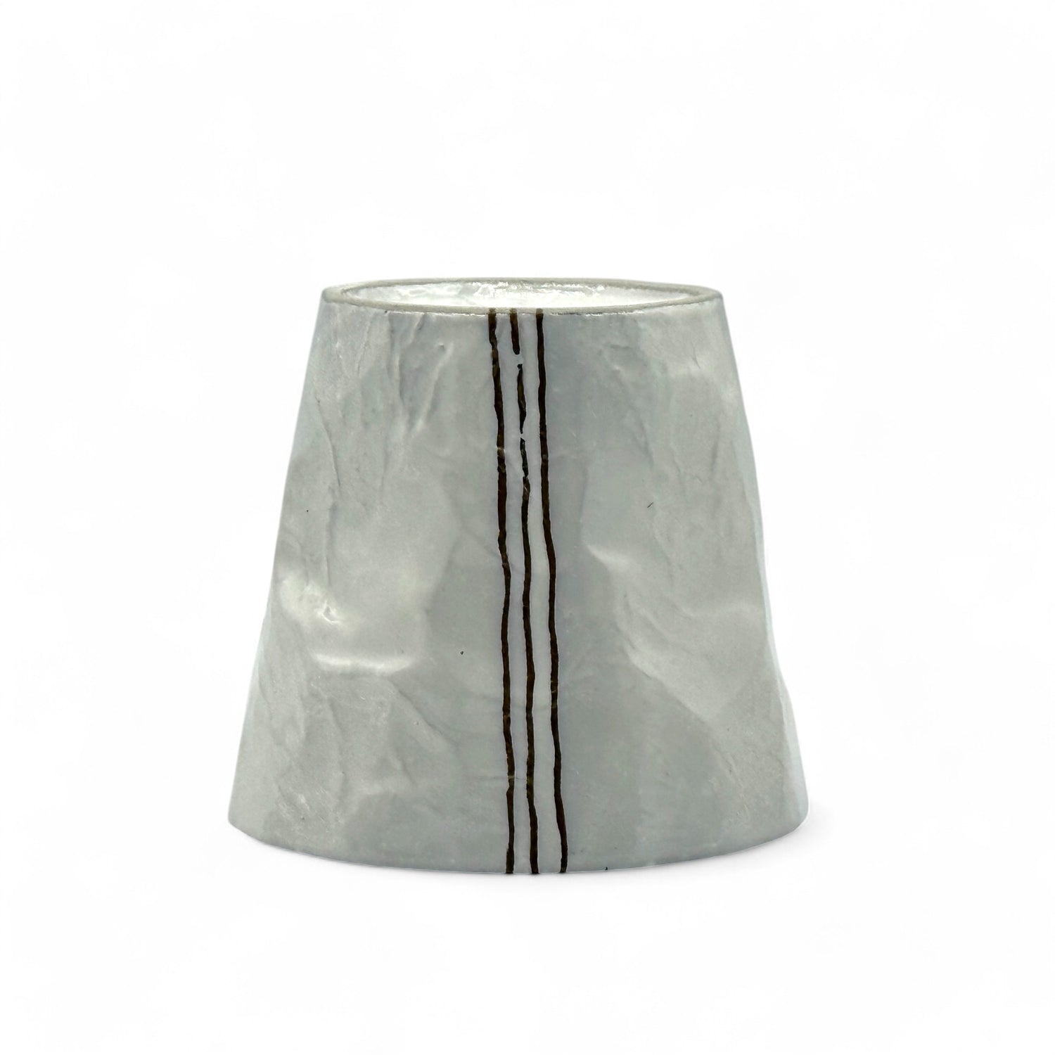 Shiro Rock White Mino-yaki Yunomi - Japanese Teacup