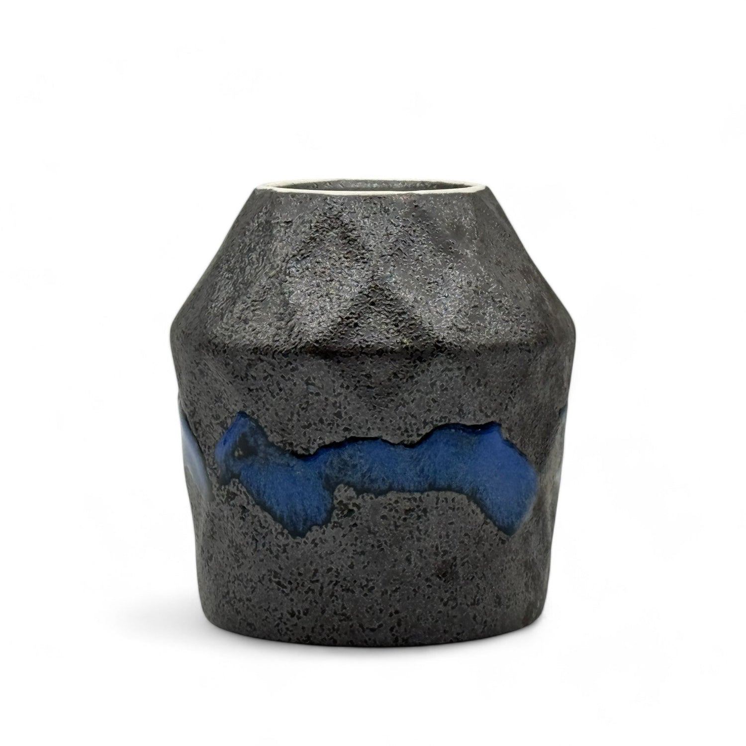 Kurobuki Ryusui Gray Blue Mino-yaki Yunomi - Japanese  Teacup