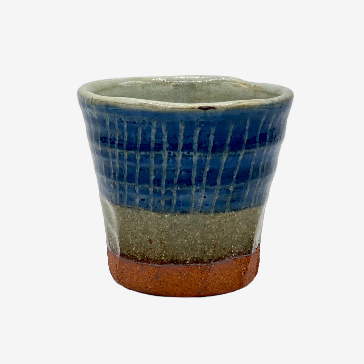 Tokusa Blue Yunomi - Japanese Teacup Teaware Inoue Tea