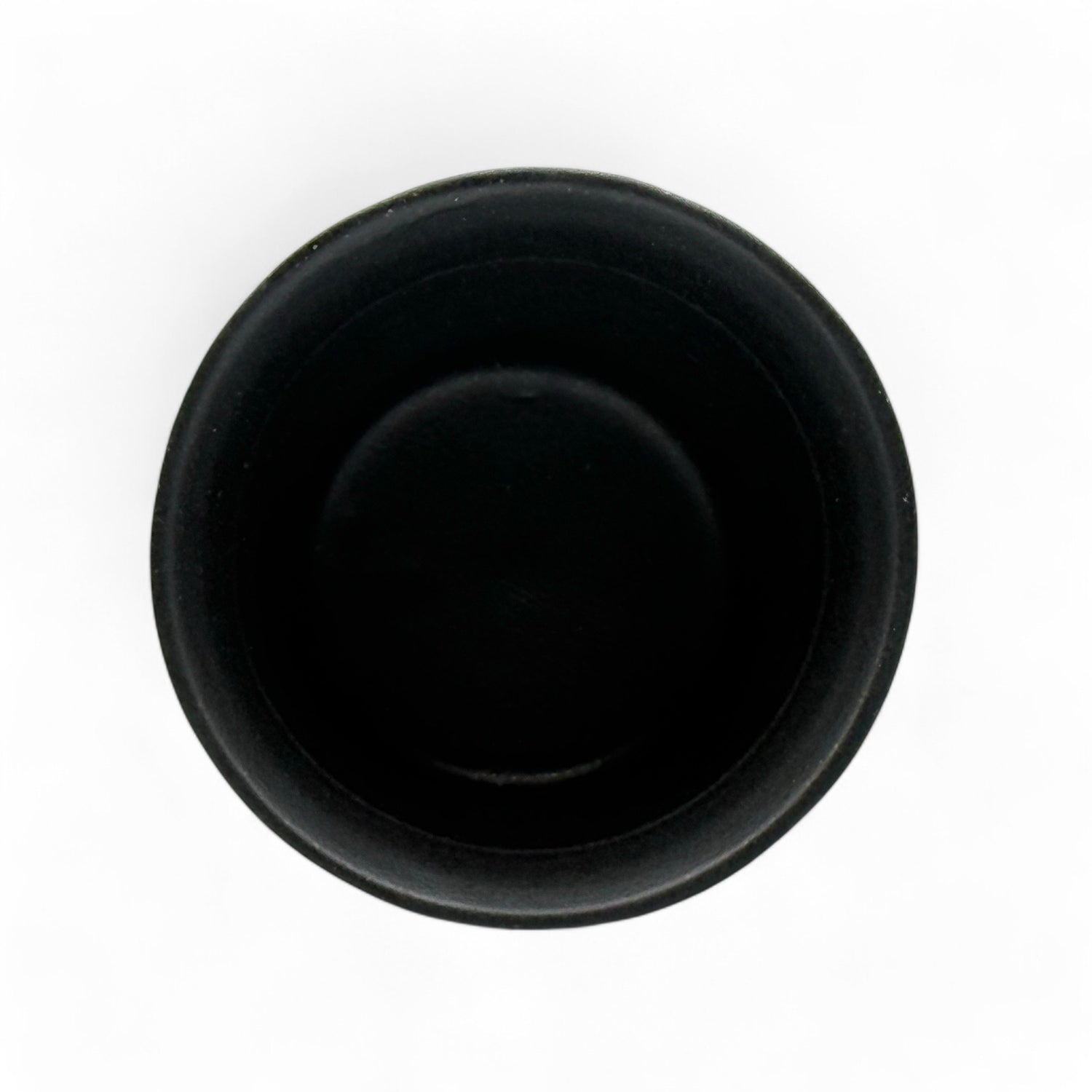 Kuro Black Tesshin Mino-yaki Yunomi - Japanese Teacup