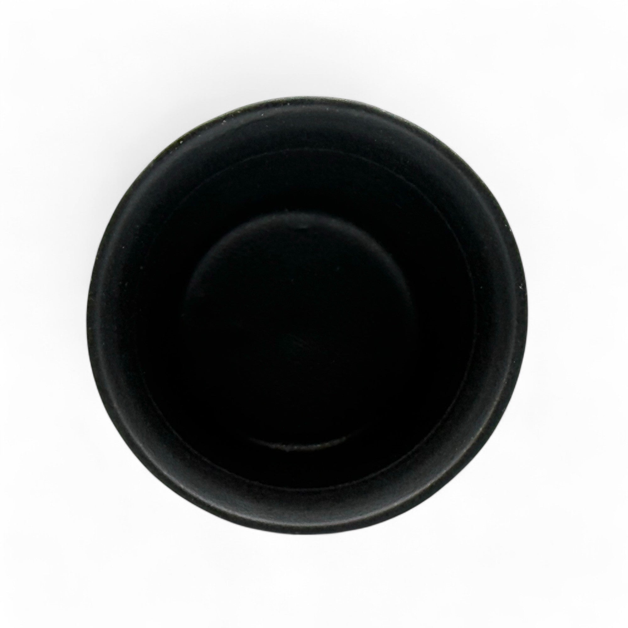 Kuro Black Tesshin Mino-yaki Yunomi - Japanese Teacup