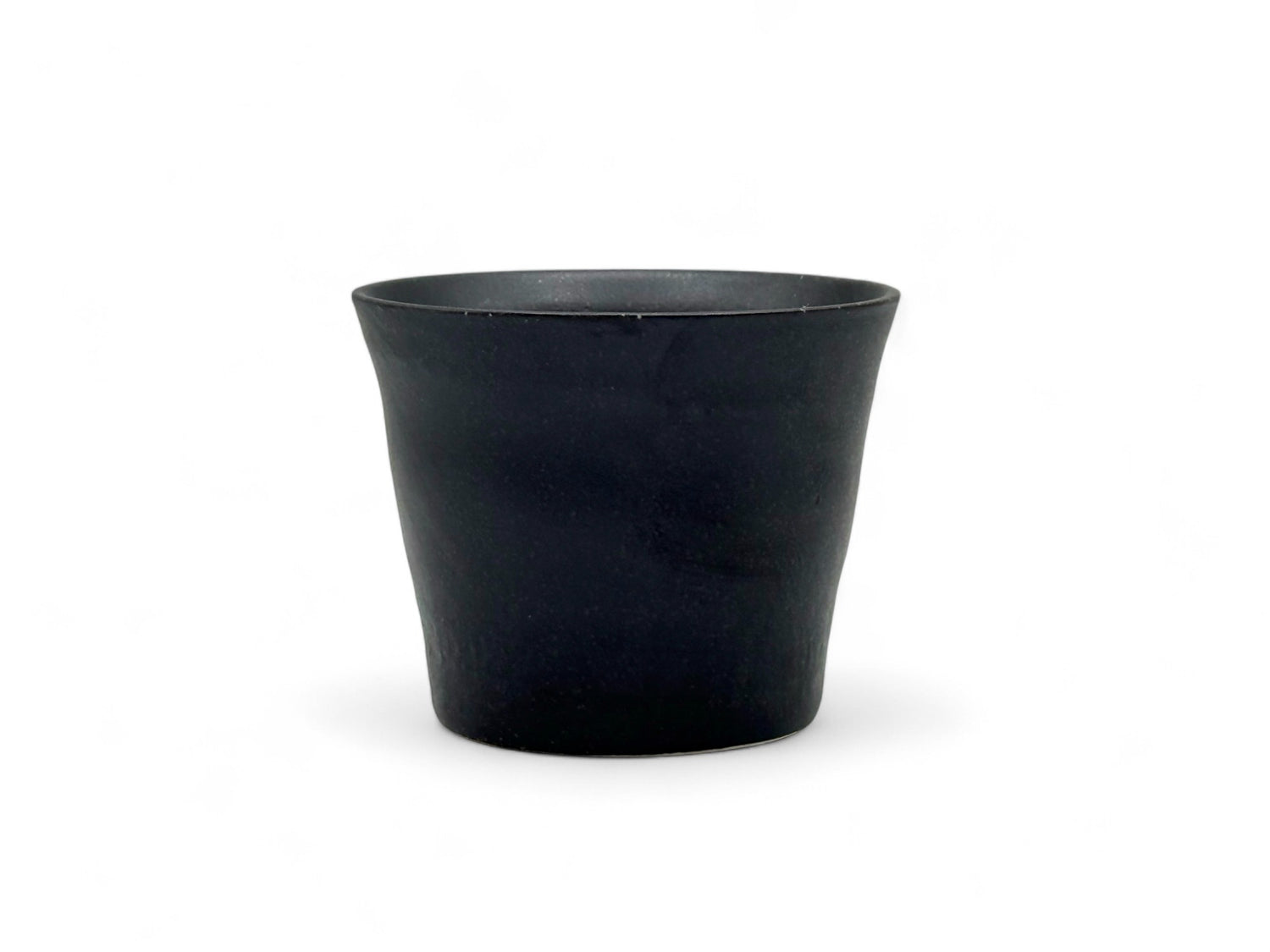 Kuro Black Tesshin Mino-yaki Yunomi - Japanese Teacup