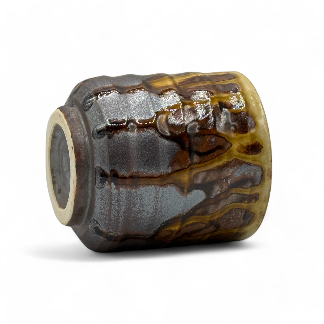 Kaiyu Brown Mino-yaki Yunomi - Japanse Teacup