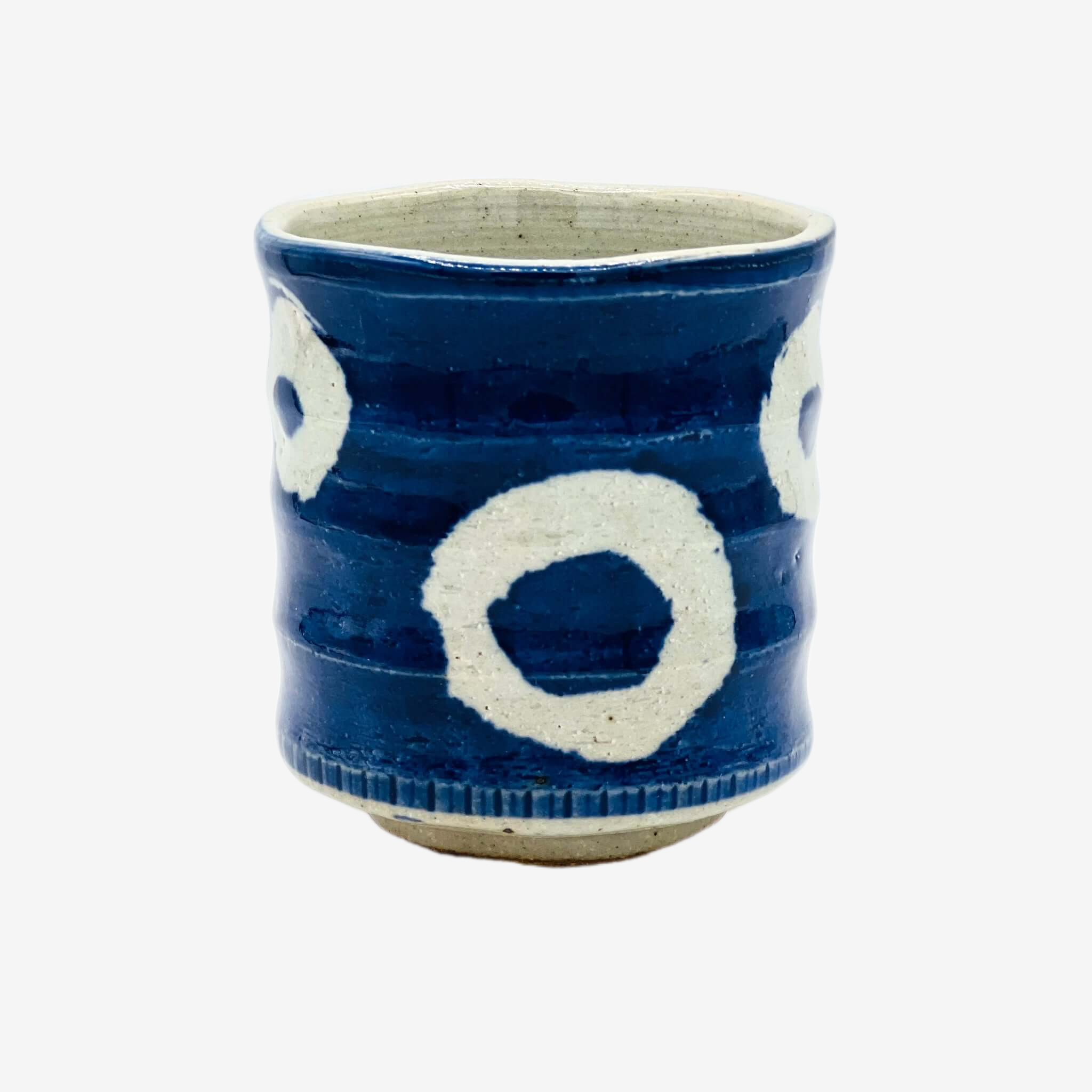 Marumon Blue Yunomi - Japanese Teacup Teaware Inoue Tea