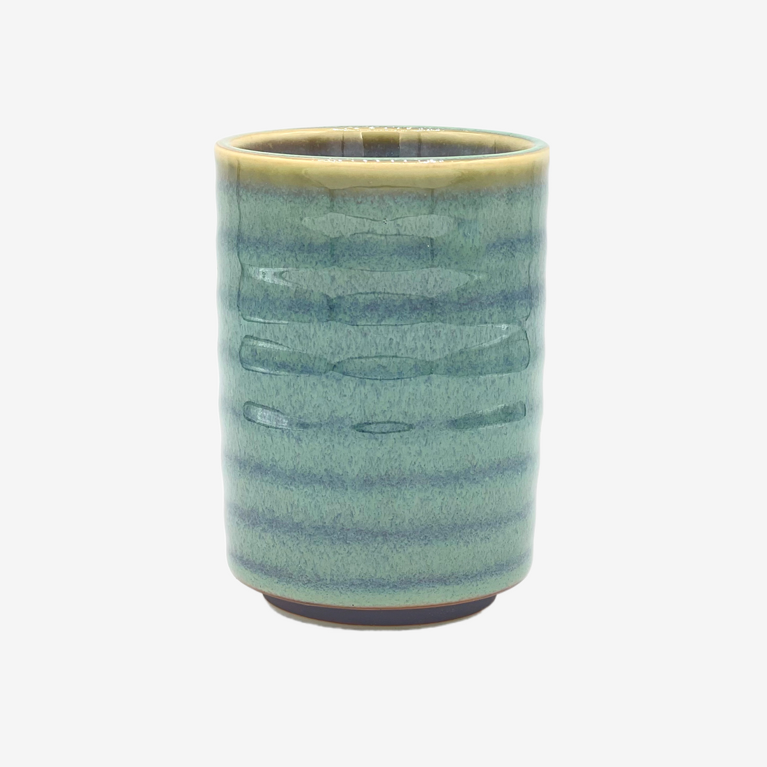 Hiwa Rokubei Green Yunomi - Japanese Teacup Teaware Inoue Tea