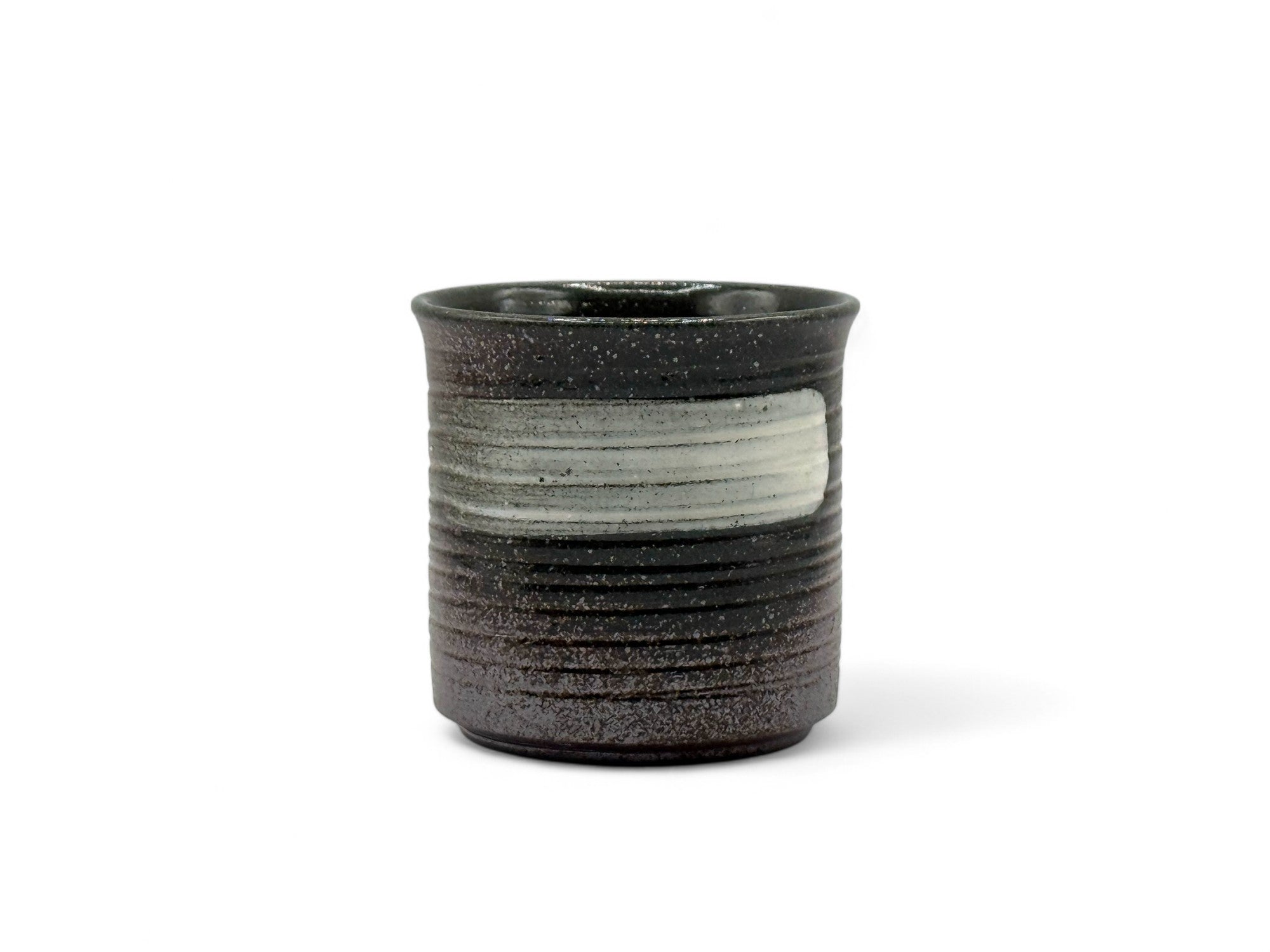 Shirohake Brown Mino-yaki Yunomi - Japanese Teacup