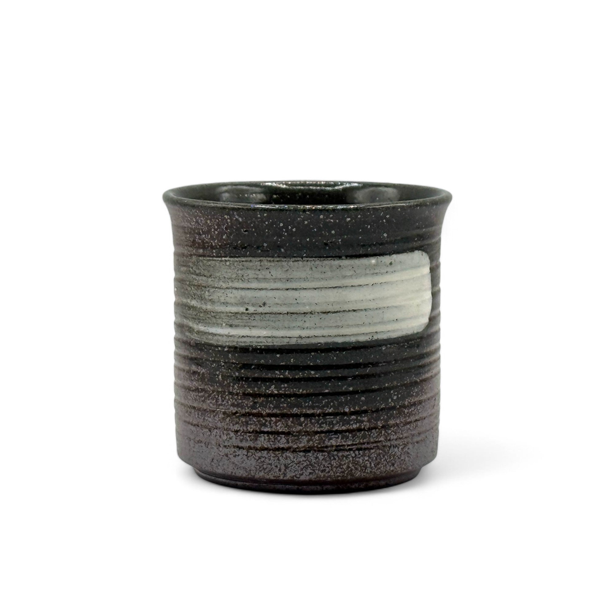 Shirohake Brown Mino-yaki Yunomi - Japanese Teacup