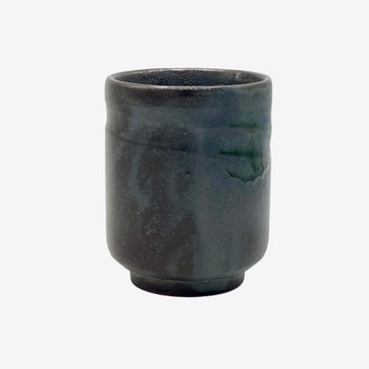 Bizen Black Yunomi - Japanese Teacup Teaware Inoue Tea