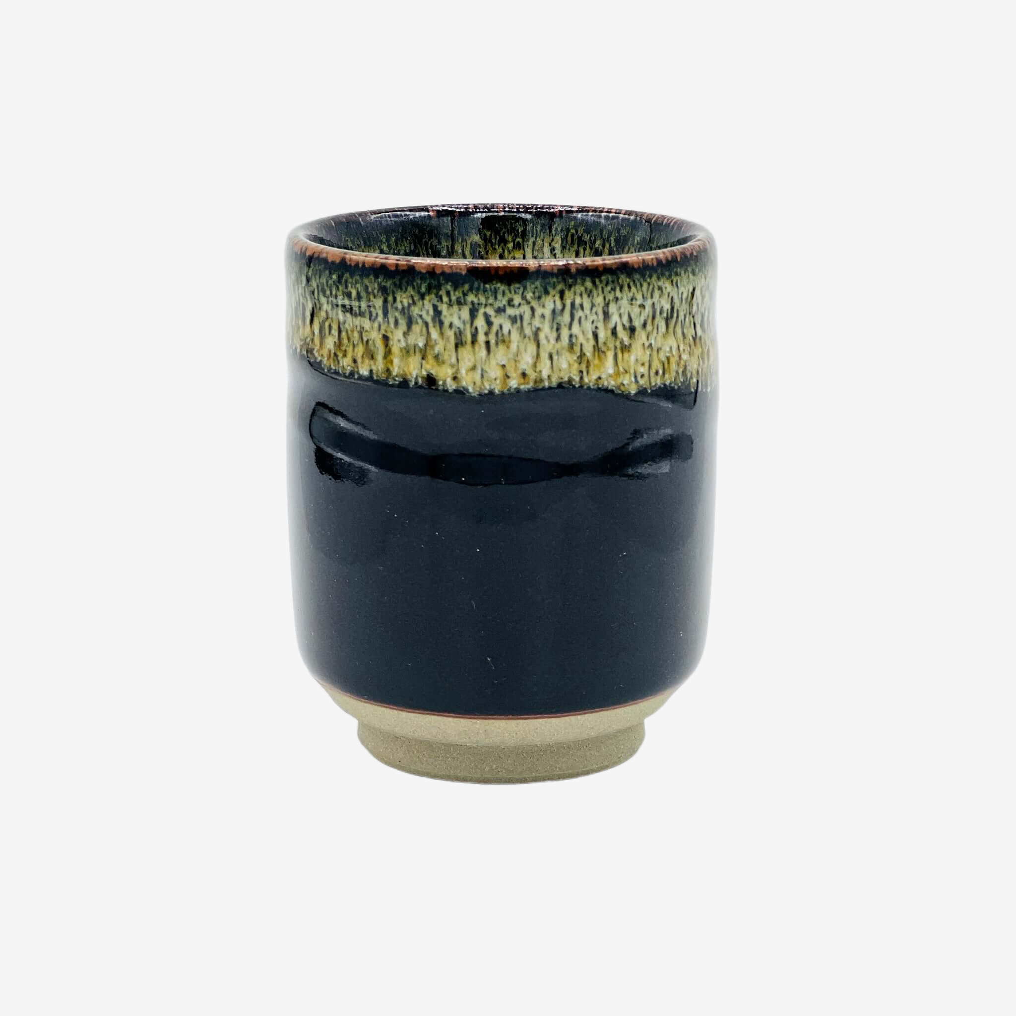 Tetsu Black Yunomi - Japanese Teacup Teaware Inoue Tea