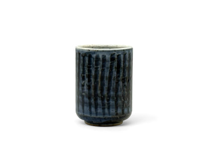 Ishiyaki Blue Mino-yaki Yunomi - Japanese Teacup