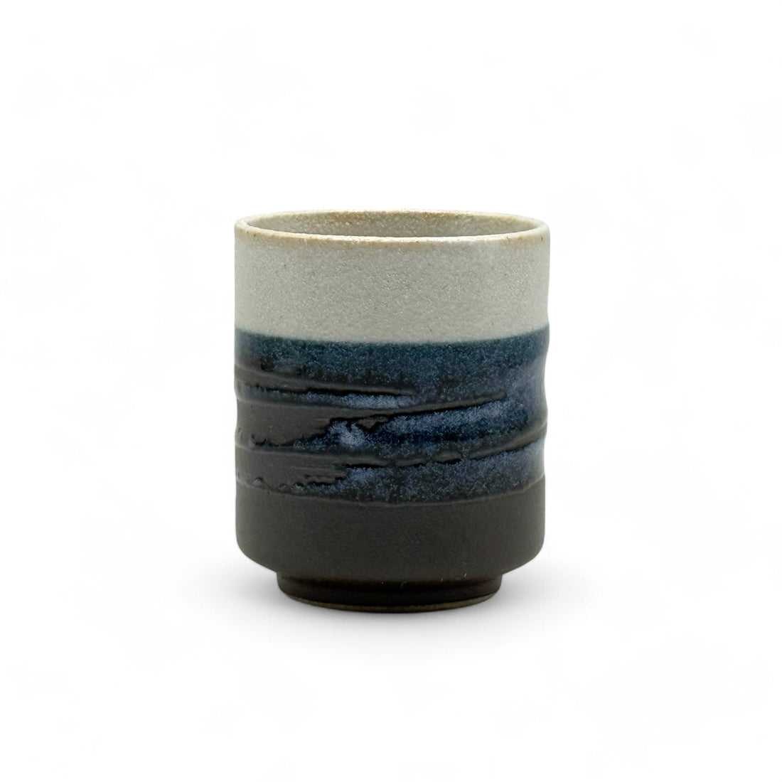 Iga Hatsushimo Blue Mino-yaki Yunomi - Japanese Teacup