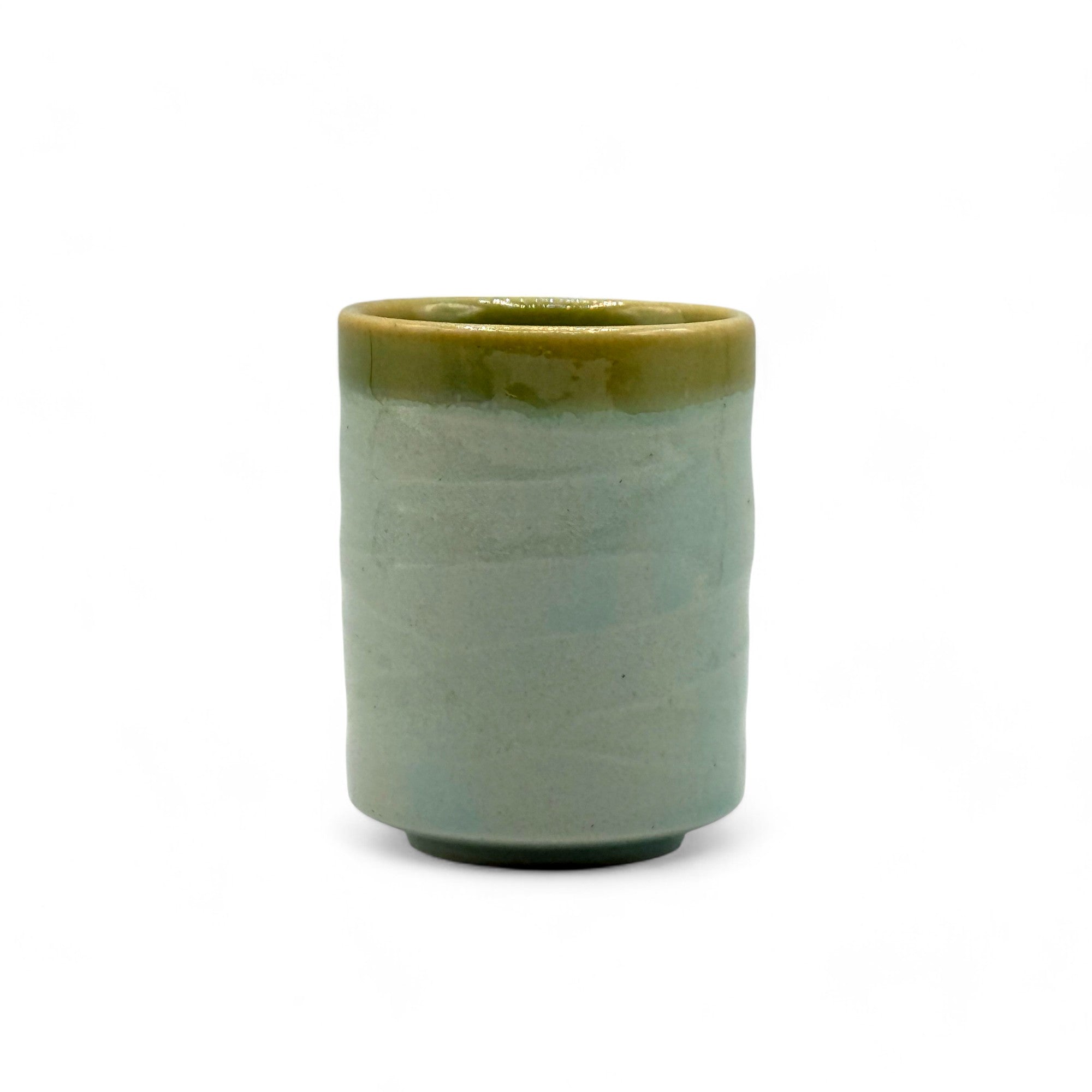 Seiji Ao Celadon Green Mino-yaki Yunomi - Japanese Teacup