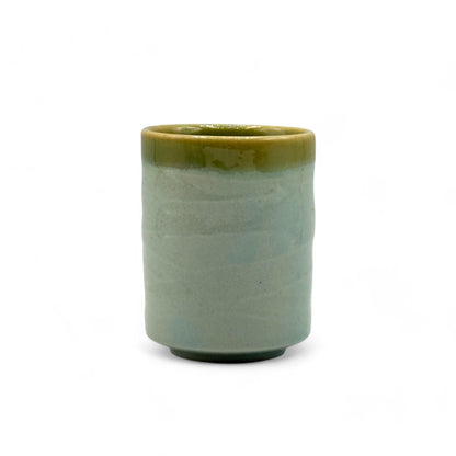 Seiji Ao Celadon Green Mino-yaki Yunomi - Japanese Teacup