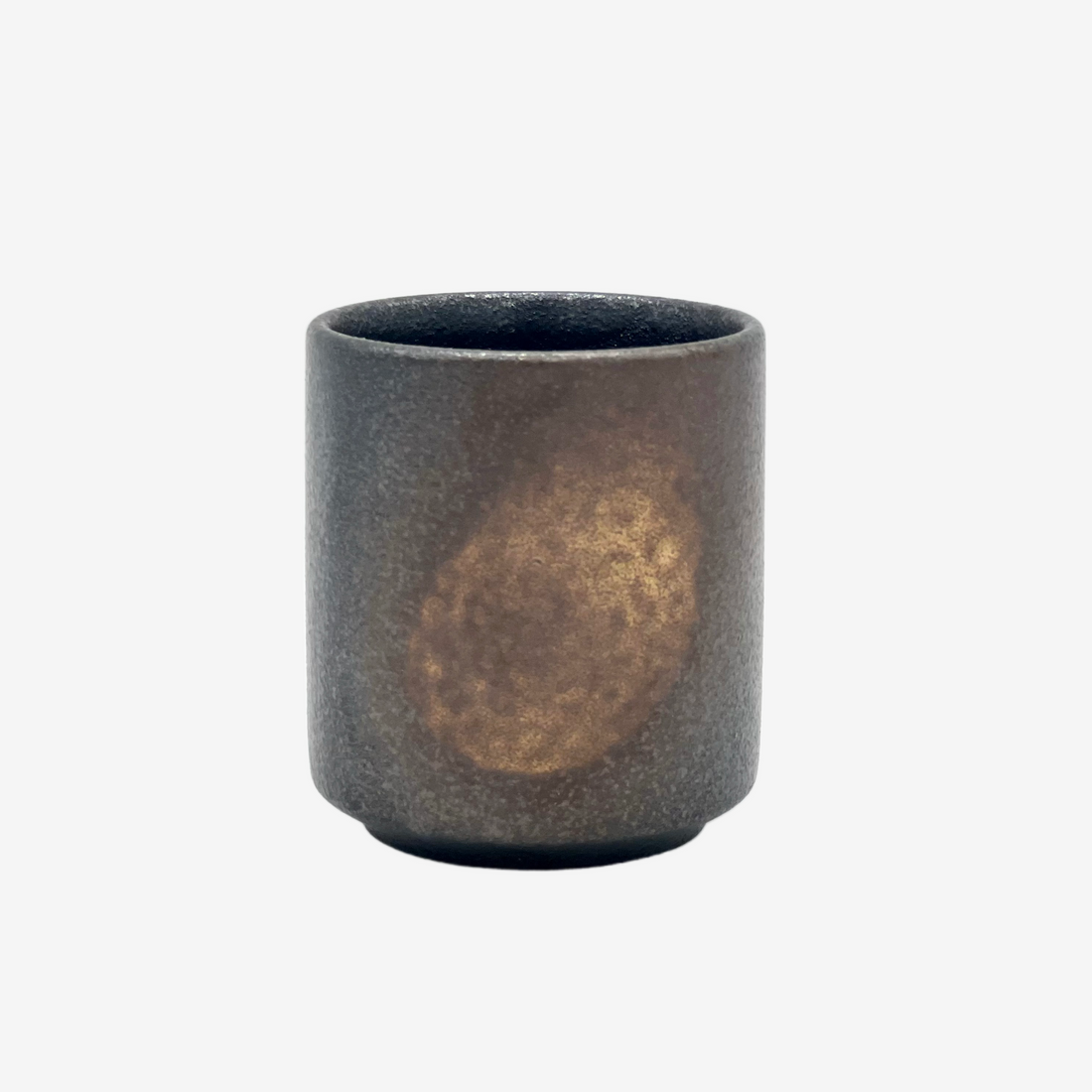 Kokubi Bizen Black Yunomi - Japanese Teacup Teaware Inoue Tea