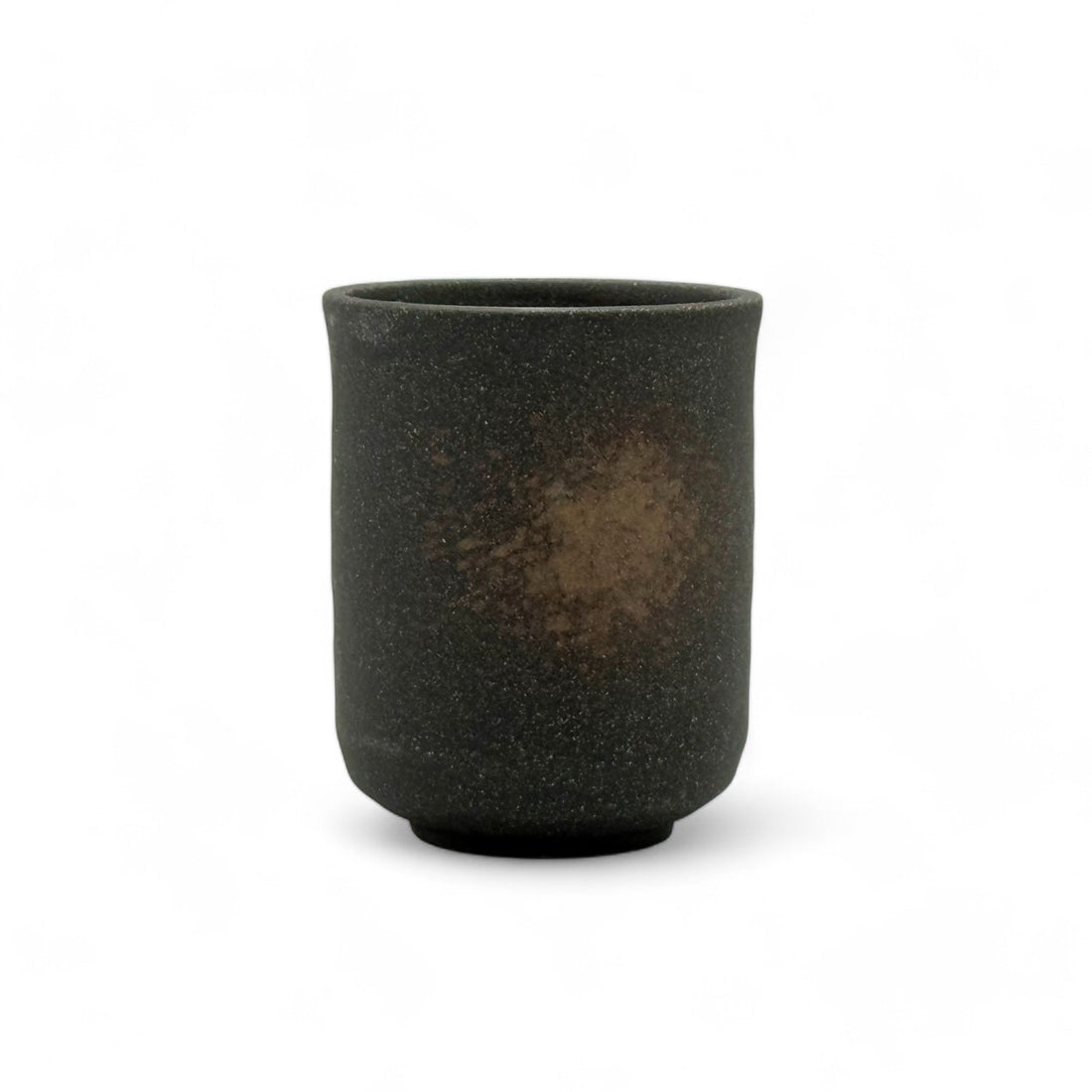 Kuro Iga Black Mino-yaki Yunomi - Japanese Teacup