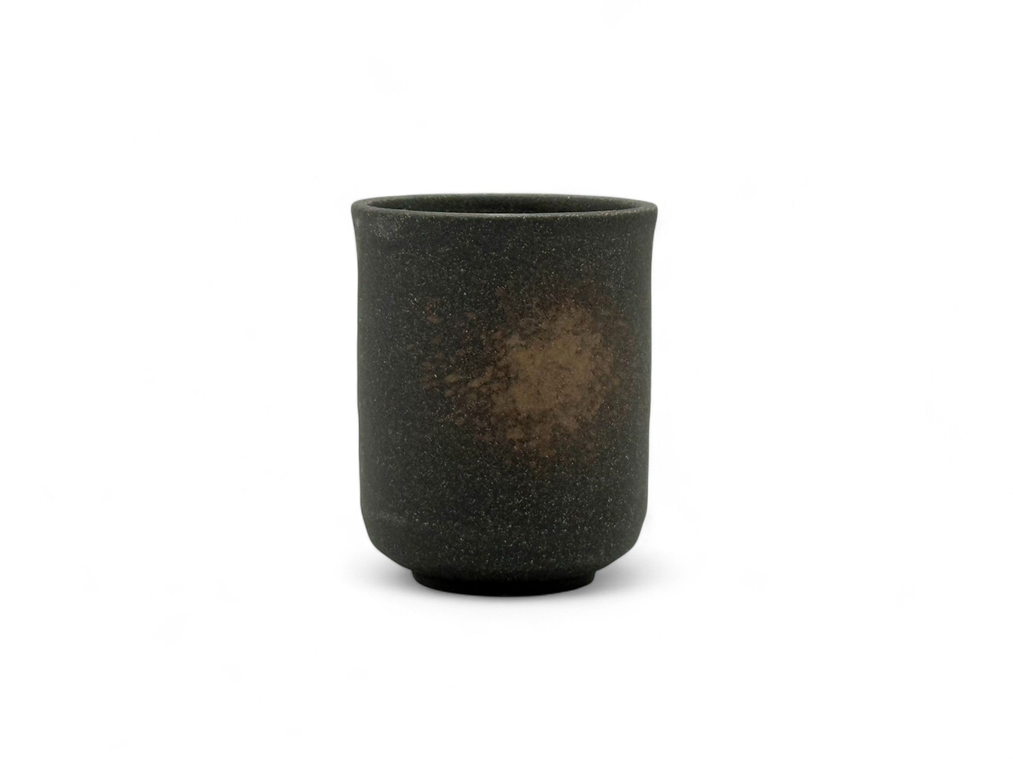 Kuro Iga Black Mino-yaki Yunomi - Japanese Teacup