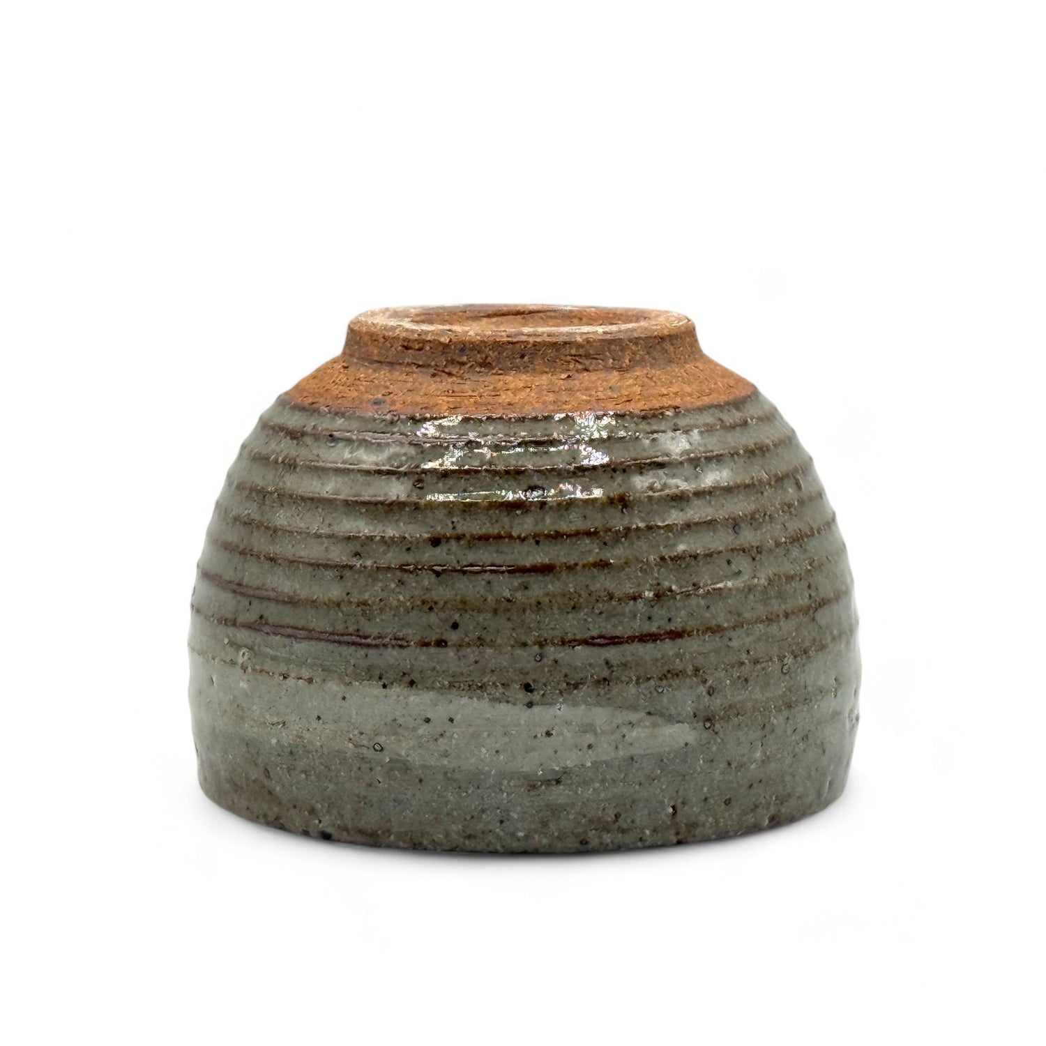 Dobaiyu Brown Ippuku Mino-yaki Yunomi- Japanese Teacup