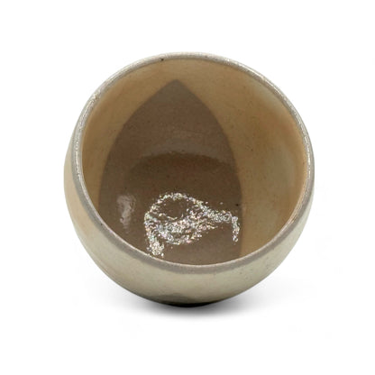 Yuttari Beige Ippuku Mino-yaki Yunomi - Japanese Teacup