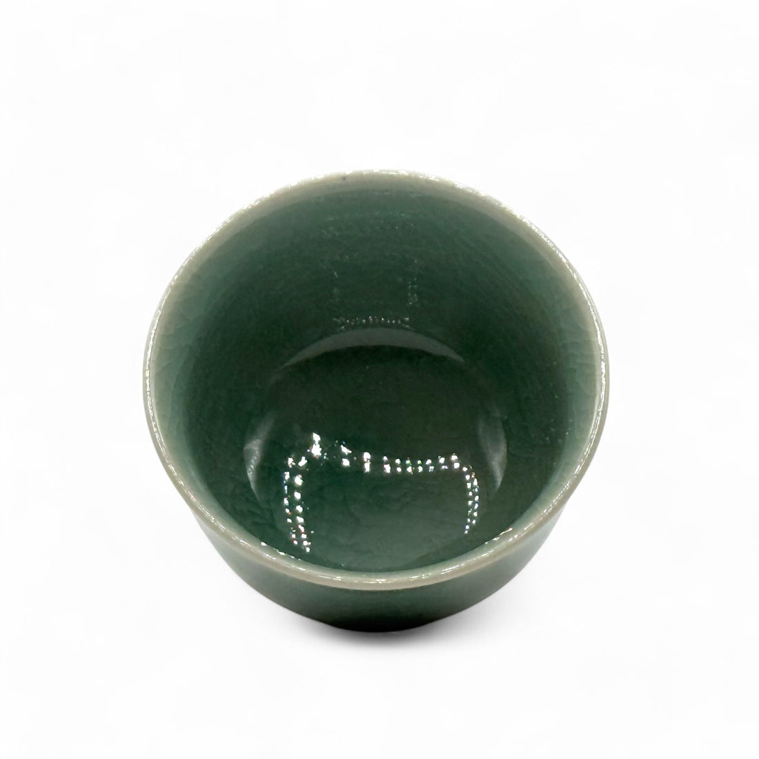 Seiji Celadon Green Wide Yunomi - Japanese Sencha Teacup