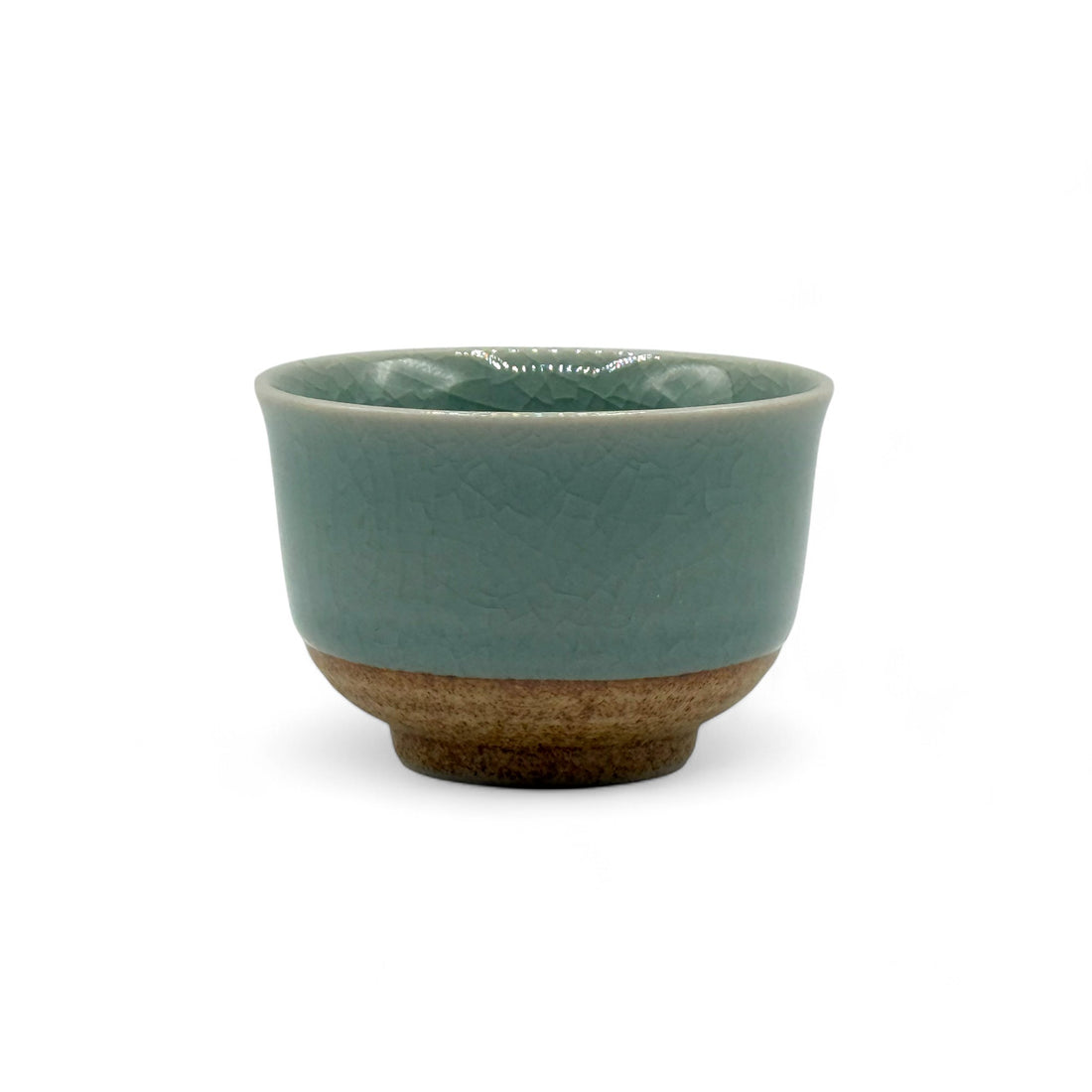 Seiji Celadon Green Wide Yunomi - Japanese Sencha Teacup