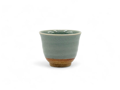 Seiji Celadon Green Tall Mino-yaki Yunomi - Japanese Sencha Teacup