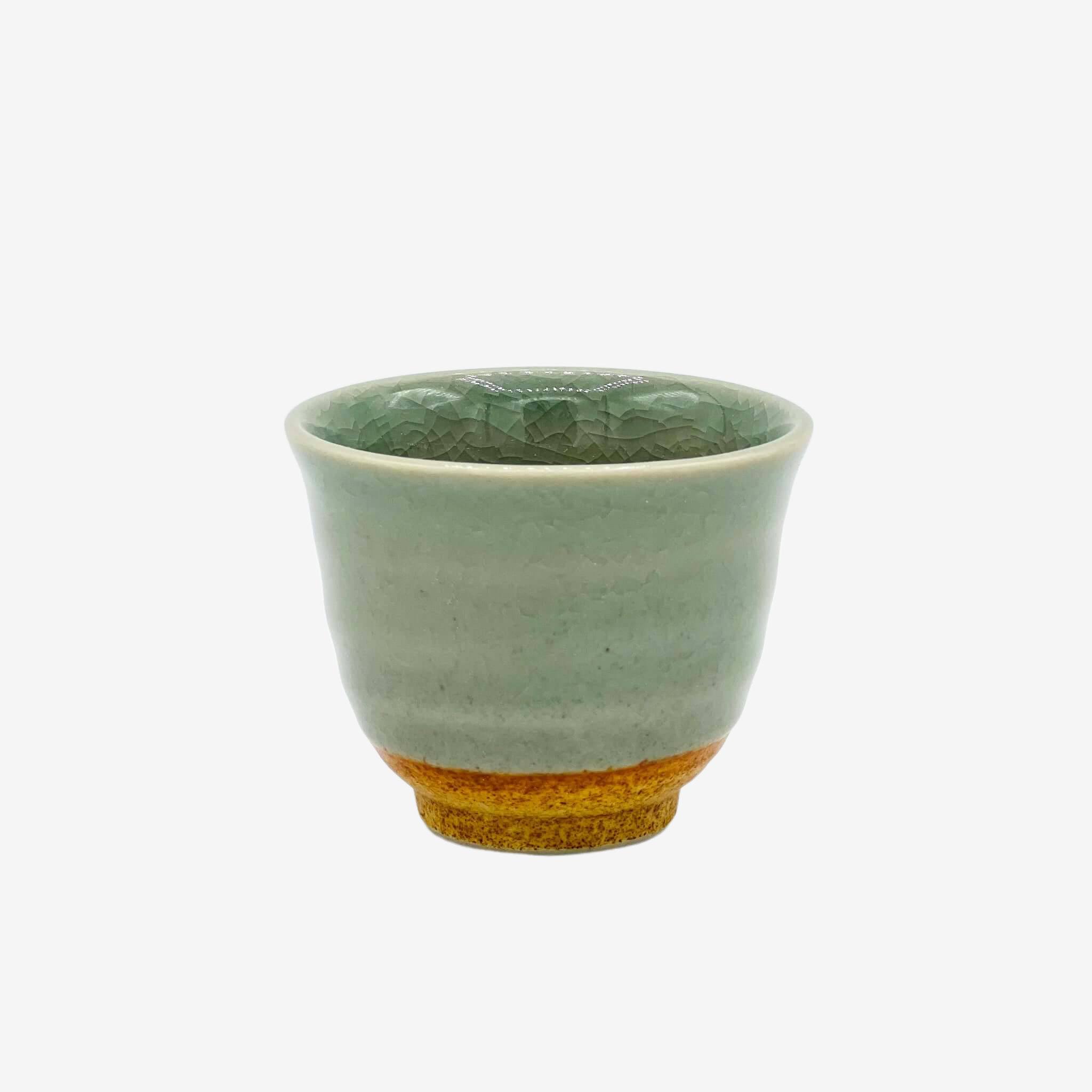 Seiji Celadon Sencha Tall Yunomi - Japanese Teacup Teaware Inoue Tea