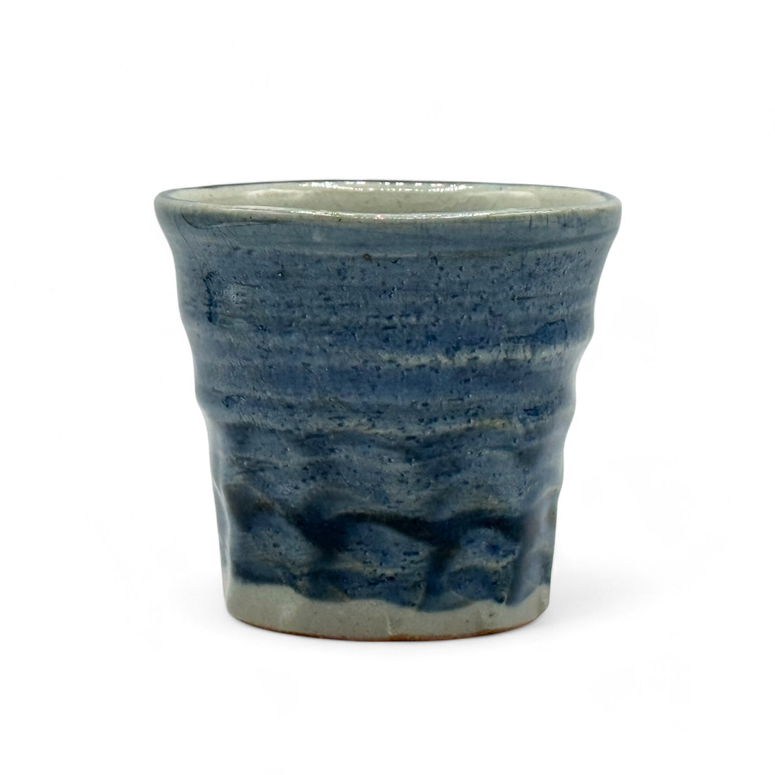 Yohen Gosu Blue Mino-yaki Yunomi - Japanese Teacup