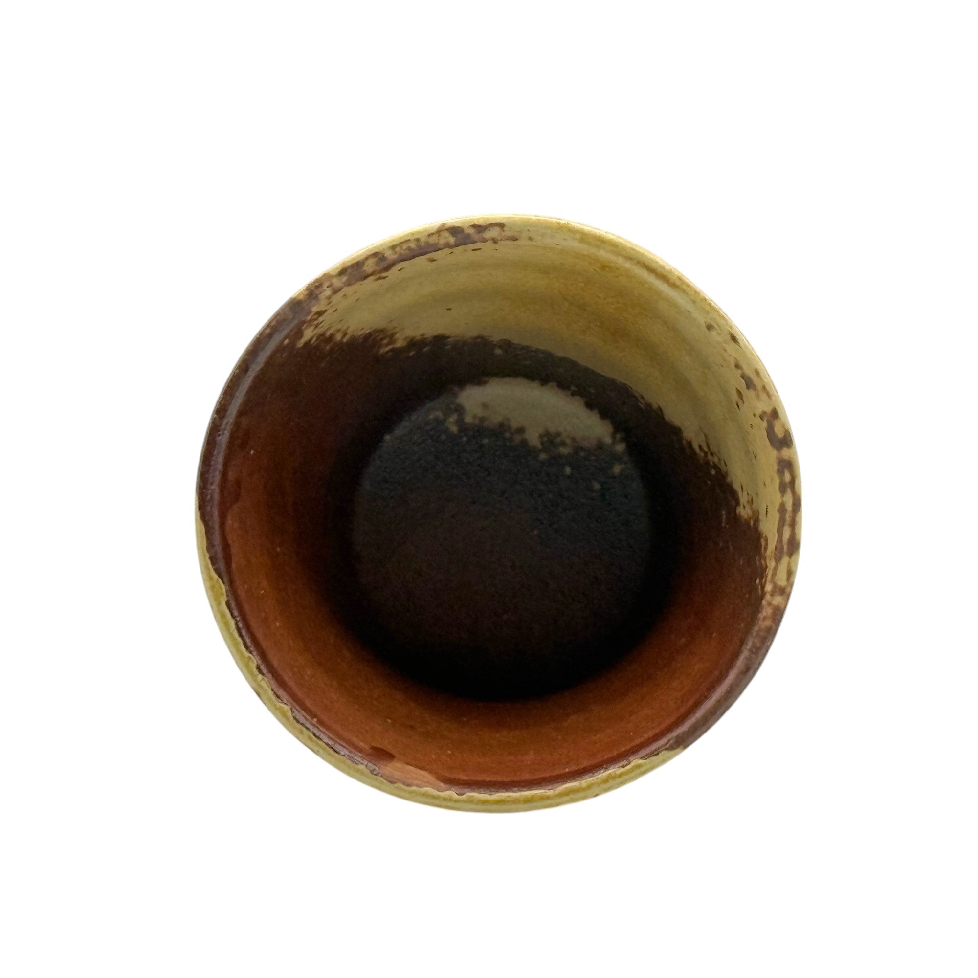 Kizeto Brown Mino-yaki Yunomi - Japanese Teacup