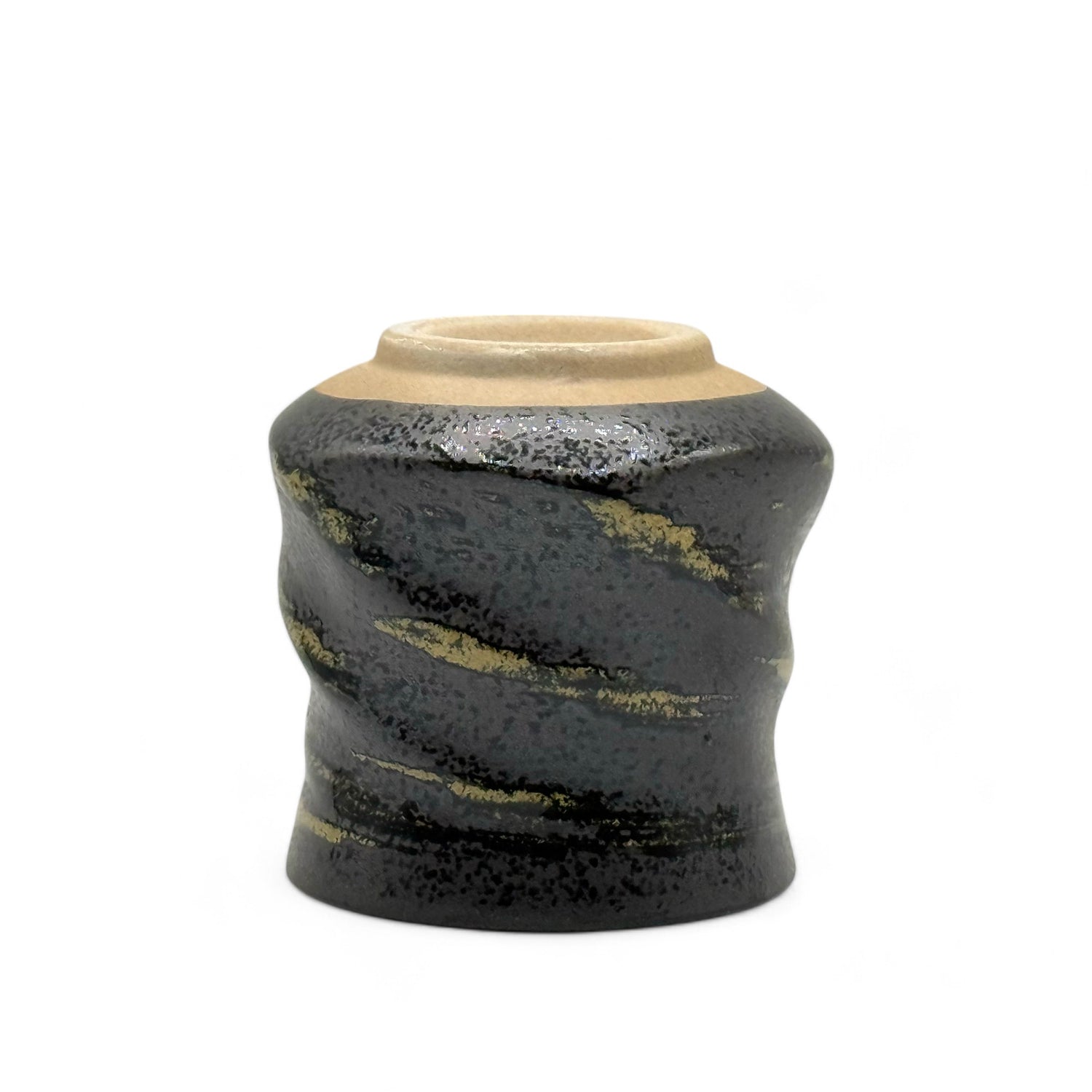 Kokuyu Black Mino-yaki Yunomi - Japanese Teacup