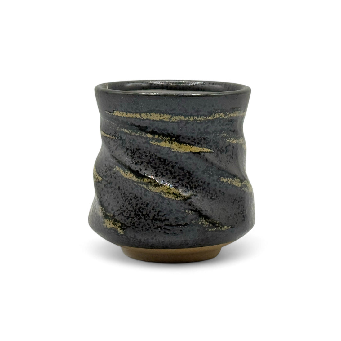 Kokuyu Black Mino-yaki Yunomi - Japanese Teacup