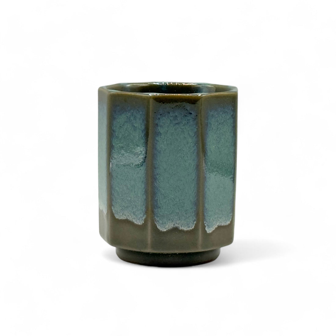 Hisuimaru Green Mino-yaki Yunomi - Japanese Teacup