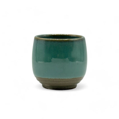 Hisuitaru Green Mino-yaki Yunomi - Japanese Teacup