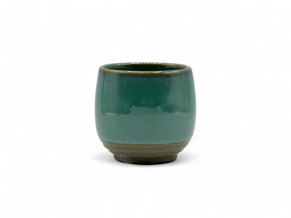 Hisuitaru Green Mino-yaki Yunomi - Japanese Teacup