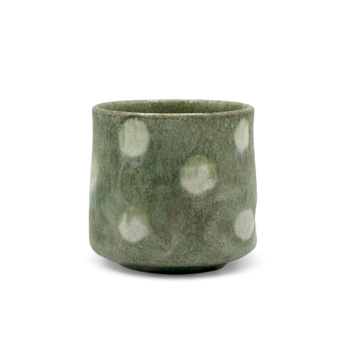 Gin Aya Polka Dot Mino-yaki Yunomi by Kimura - Japanese Teacup