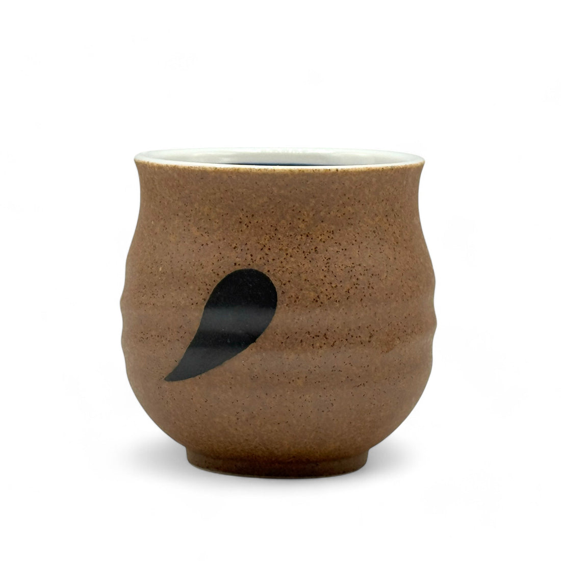 Tanuki Brown Mino-yaki Yunomi - Japanese Teacup