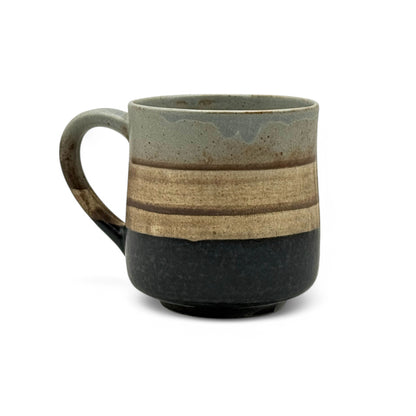 Sephia Gray Mino-yaki Mug by Shinko Kiln - Japanese Tea Mug