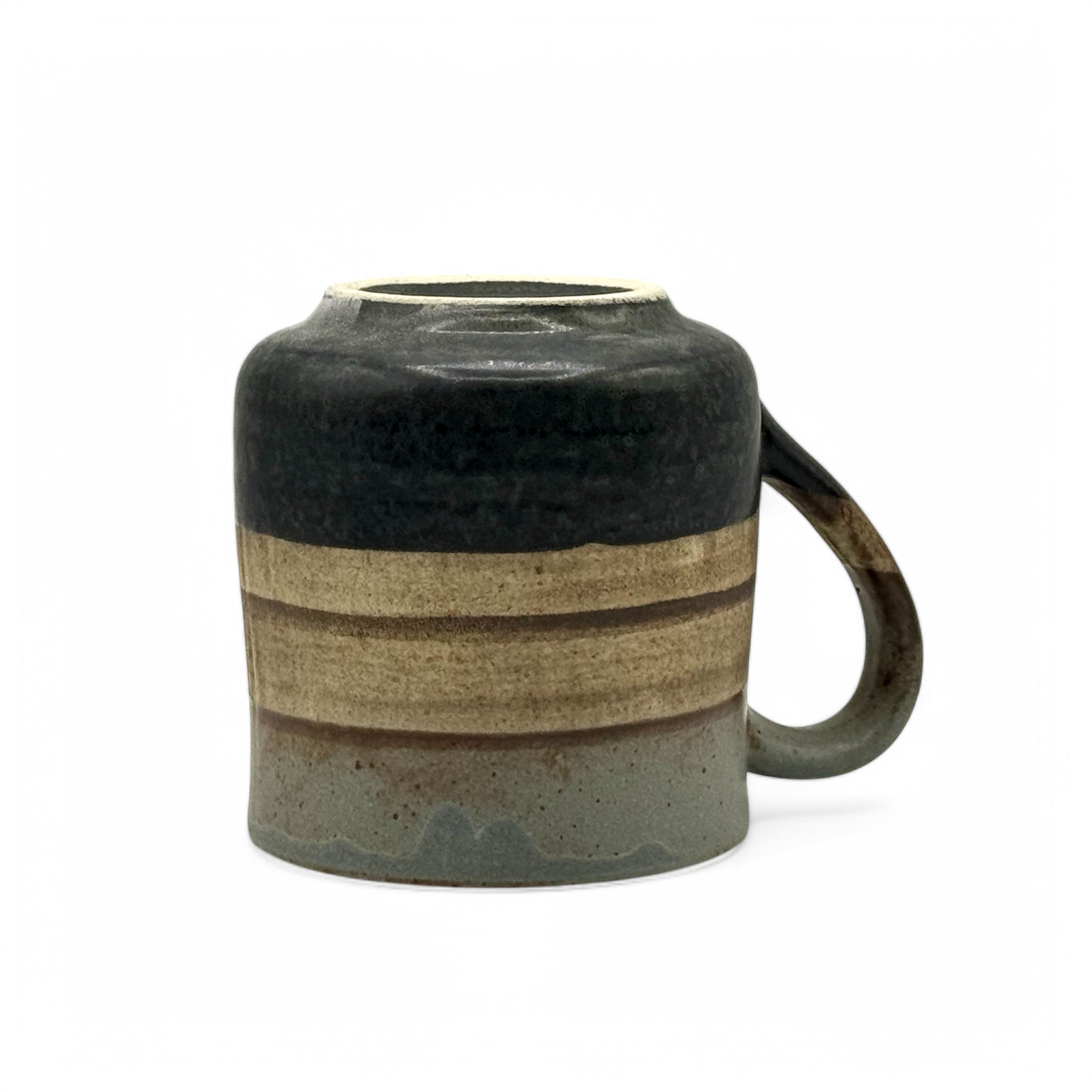 Sephia Gray Mino-yaki Mug by Shinko Kiln - Japanese Tea Mug