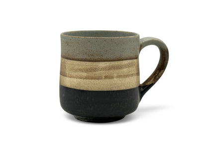 Sephia Gray Mino-yaki Mug by Shinko Kiln - Japanese Tea Mug