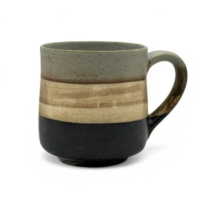 Sephia Gray Mino-yaki Mug by Shinko Kiln - Japanese Tea Mug