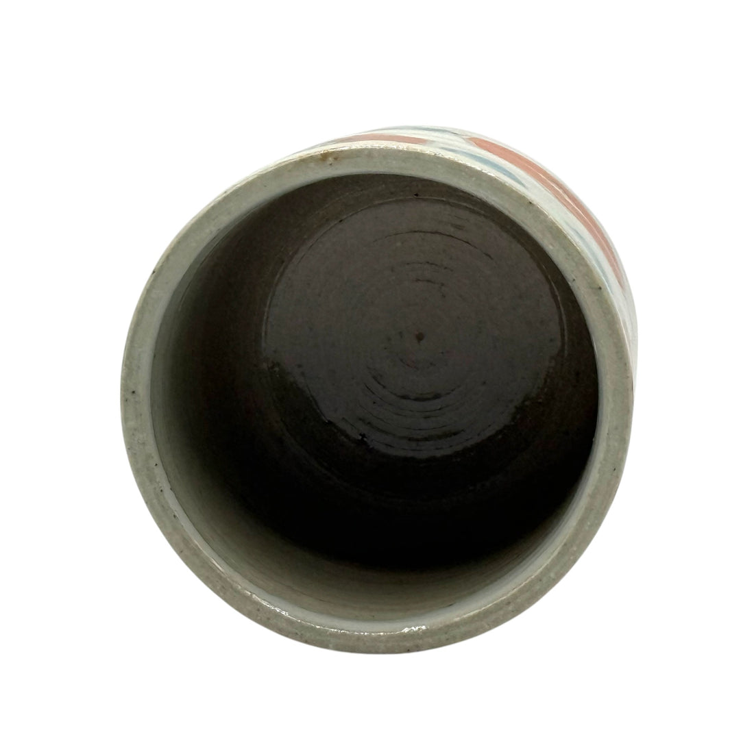 Hana Gray Mino-yaki Yunomi by Kimura - Japanese Teacup