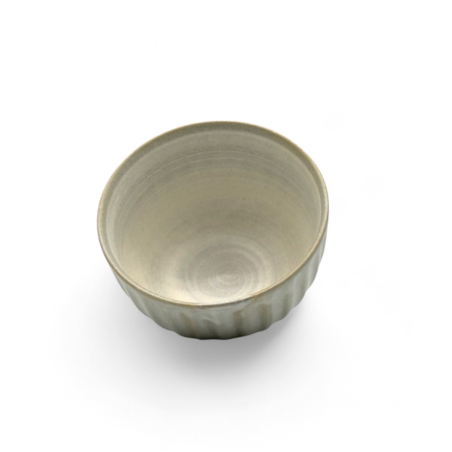 Kiku Kohiki White Mino-yaki Yunomi - Japanese Sencha Teacup