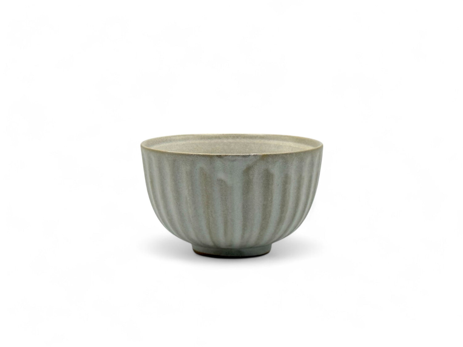 Kiku Kohiki White Mino-yaki Yunomi - Japanese Sencha Teacup