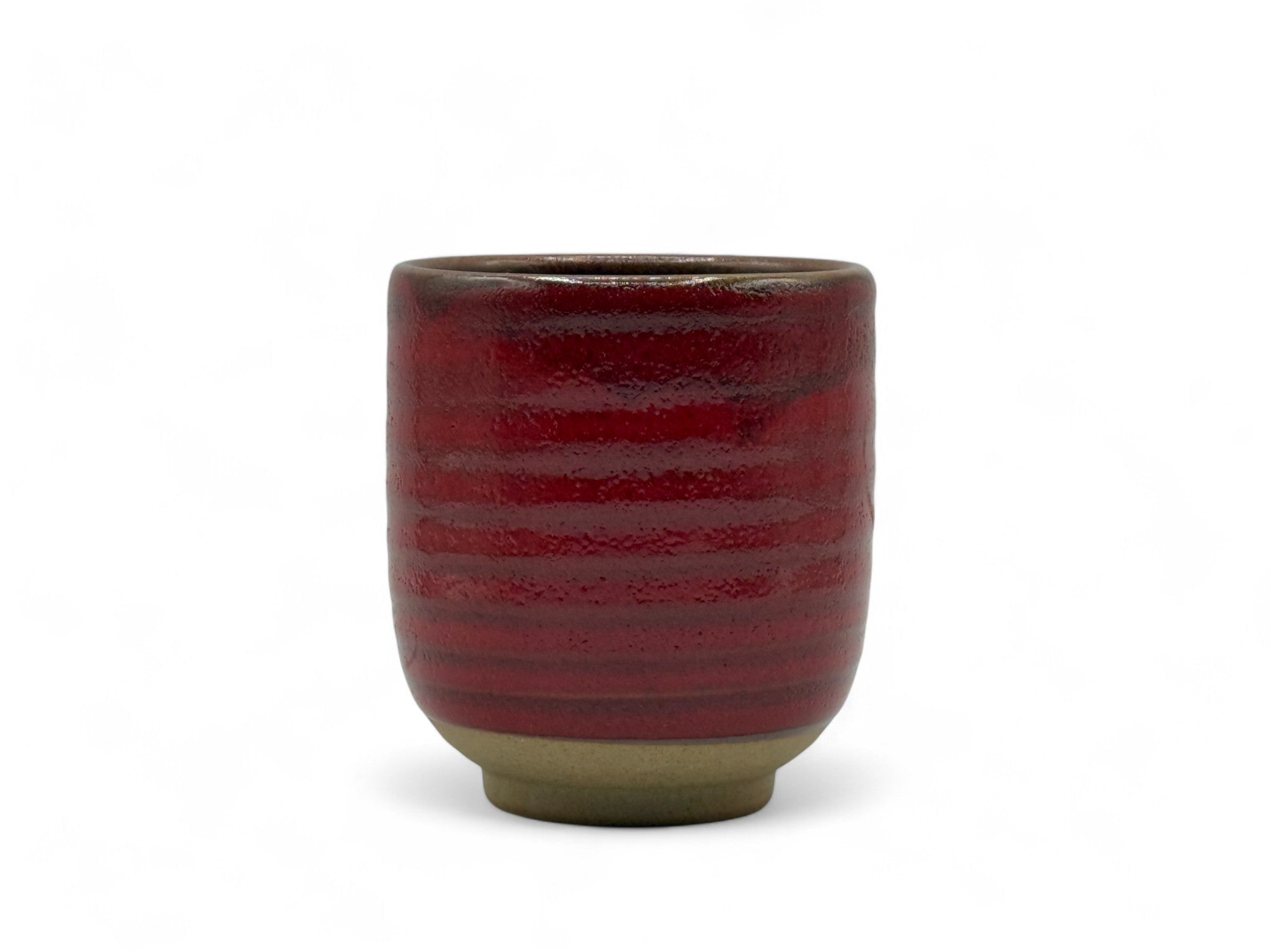 Yuzuki Red Mino-yaki Yunomi - Japanese Teacup