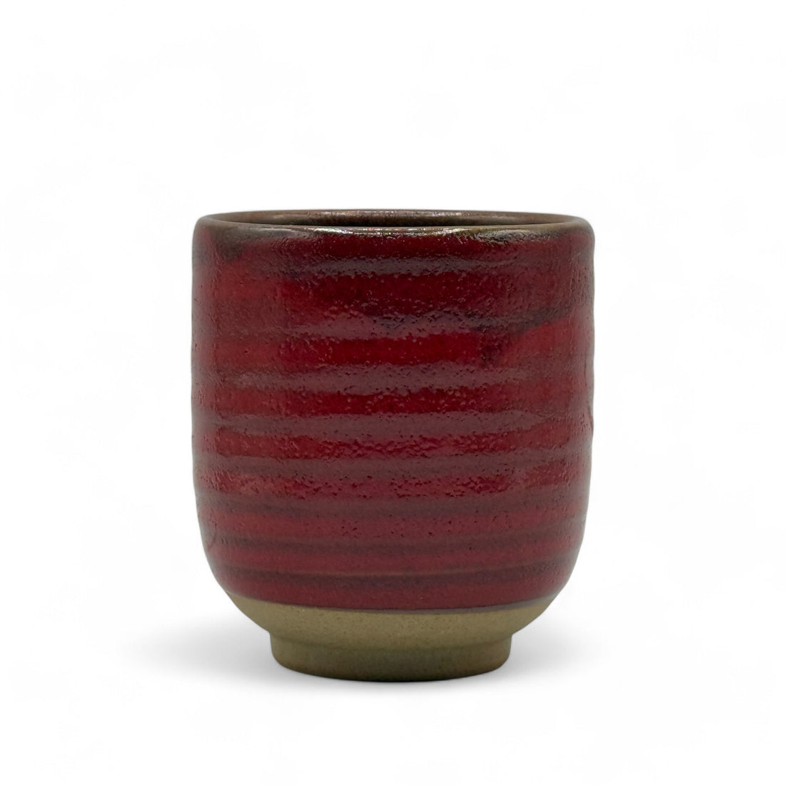 Yuzuki Red Mino-yaki Yunomi - Japanese Teacup