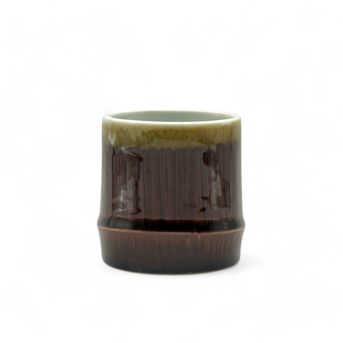 Tenmoku Brown Mino-yaki Yunomi - Japanese Teacup