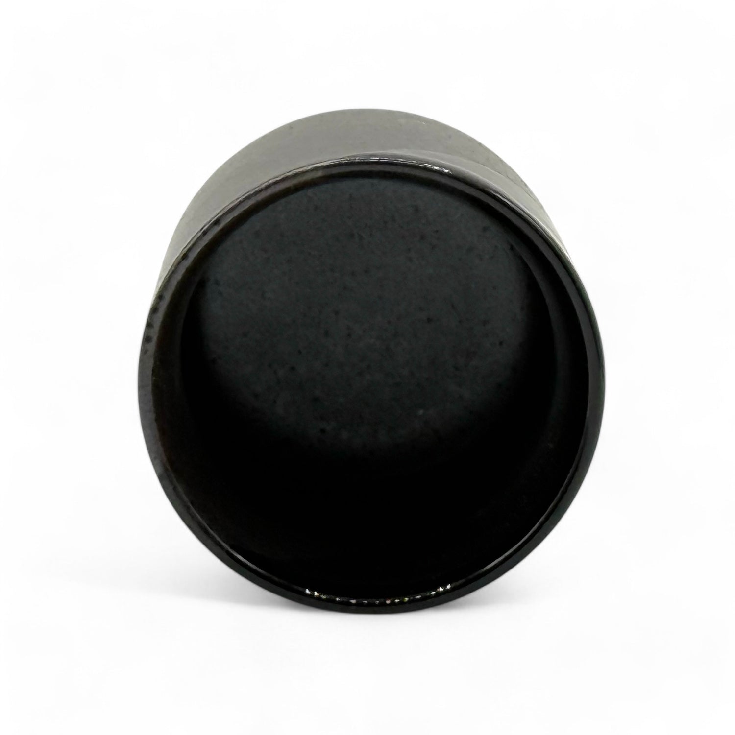 Kimura Black Shigaraki-yaki Yunomi - Japanese Teacup