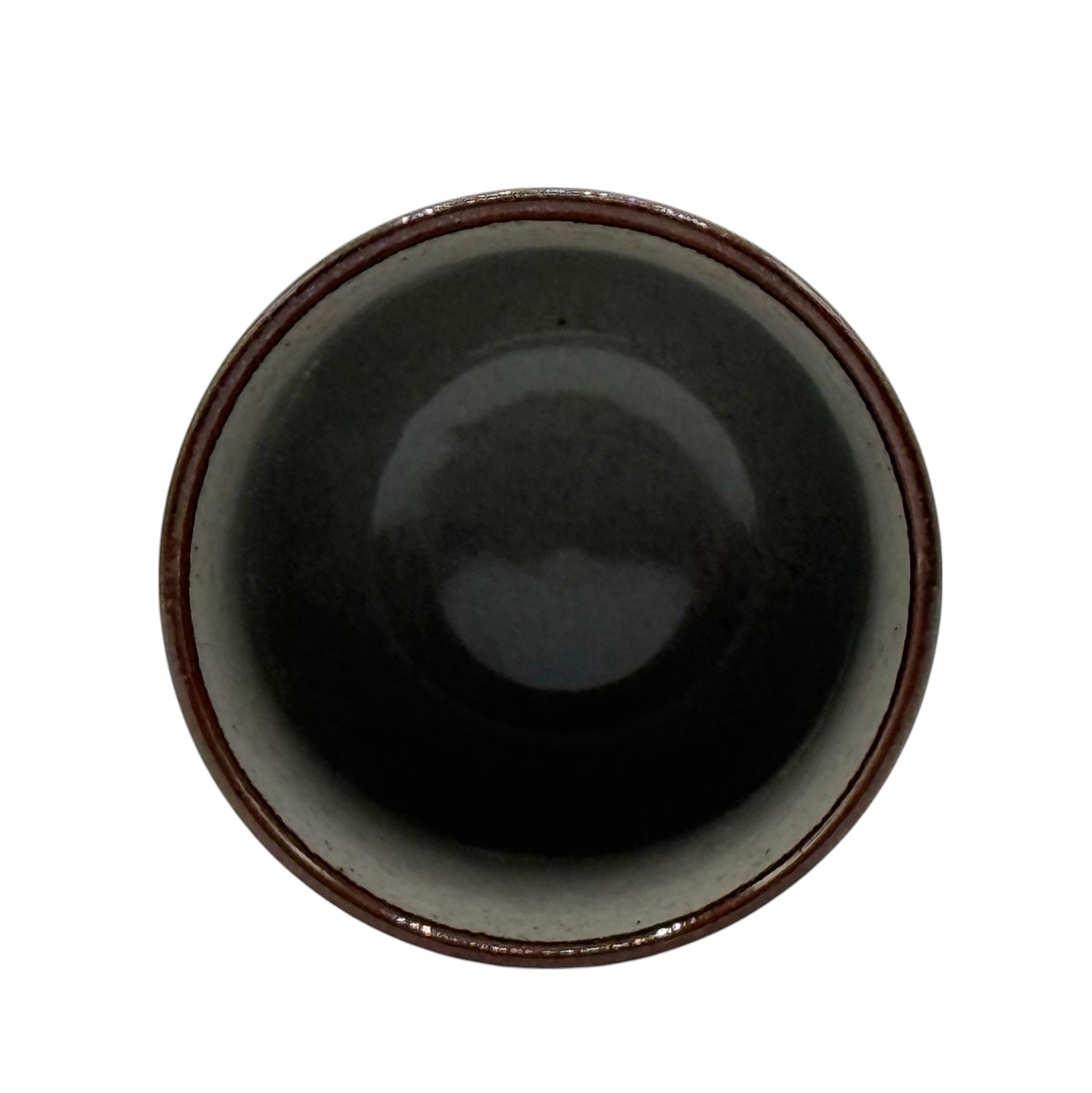 Kohaku no Tsubaki Gray Kutani-yaki Yunomi- Japanese Teacup